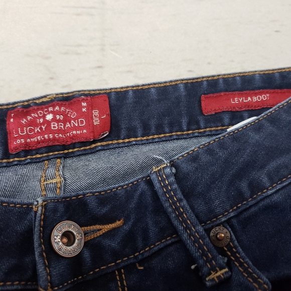 Lucky Brand Jeans Size 10/30 Leyla Boot Blue Denim - Picture 5 of 6
